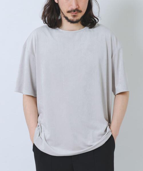 ITEMS URBANRESEARCH(アイテムズ アーバンリサーチ)の「接触冷感フェイクスエード半袖クルーネックTシャツ(Tシャツ/カットソー・メンズ・アイボリー/ブラック/ライトブルー/グレー・MEDIUM/LARGE)」の18枚目の写真