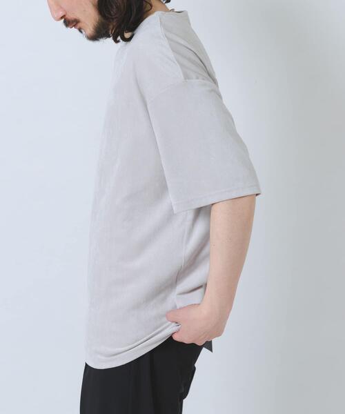 ITEMS URBANRESEARCH(アイテムズ アーバンリサーチ)の「接触冷感フェイクスエード半袖クルーネックTシャツ(Tシャツ/カットソー・メンズ・アイボリー/ブラック/ライトブルー/グレー・MEDIUM/LARGE)」の20枚目の写真