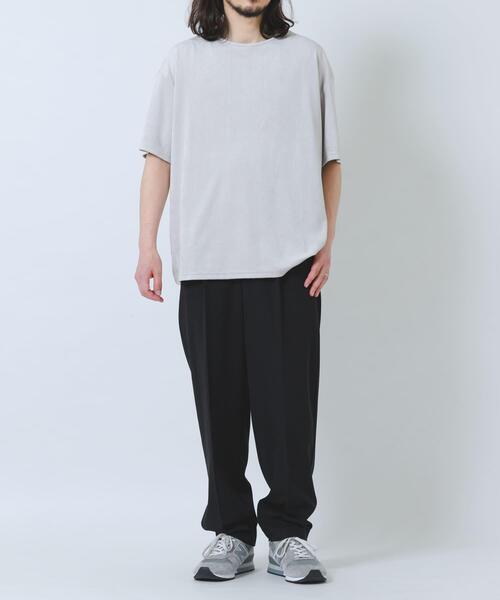 ITEMS URBANRESEARCH(アイテムズ アーバンリサーチ)の「接触冷感フェイクスエード半袖クルーネックTシャツ(Tシャツ/カットソー・メンズ・アイボリー/ブラック/ライトブルー/グレー・MEDIUM/LARGE)」の21枚目の写真