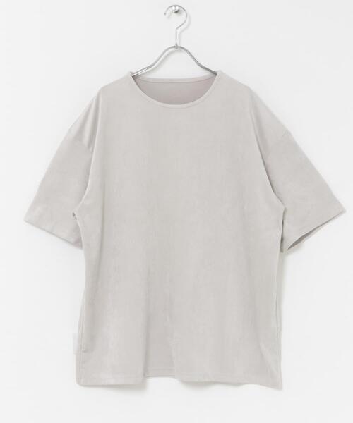 ITEMS URBANRESEARCH(アイテムズ アーバンリサーチ)の「接触冷感フェイクスエード半袖クルーネックTシャツ(Tシャツ/カットソー・メンズ・アイボリー/ブラック/ライトブルー/グレー・MEDIUM/LARGE)」の22枚目の写真