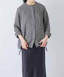 かぐれ | リネンレーヨンチェックシャツカーディガン(シャツ/ブラウス)