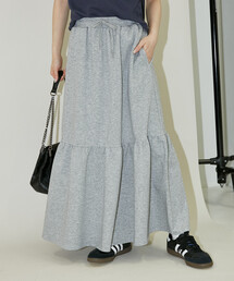 PUBLUX（パブリュクス）の「PUBLUX/パブリュクス ポンチ ティアードスカート　限定展開（スカート）」