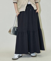 PUBLUX（パブリュクス）の「PUBLUX/パブリュクス ポンチ ティアードスカート　限定展開（スカート）」