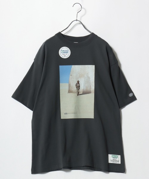 STAR WARS（スターウォーズ）の「2026SS Star Wars×DISCUS/スターウォーズ×ディスカス コラボ プリント半袖Tシャツ（M：ショート丈 L：レギュラー丈）（Tシャツ/カットソー・レディース・ブラック系その他3/ブラック系その他/ブラック系その他2/スミクロ・L/M）」の9枚目の写真