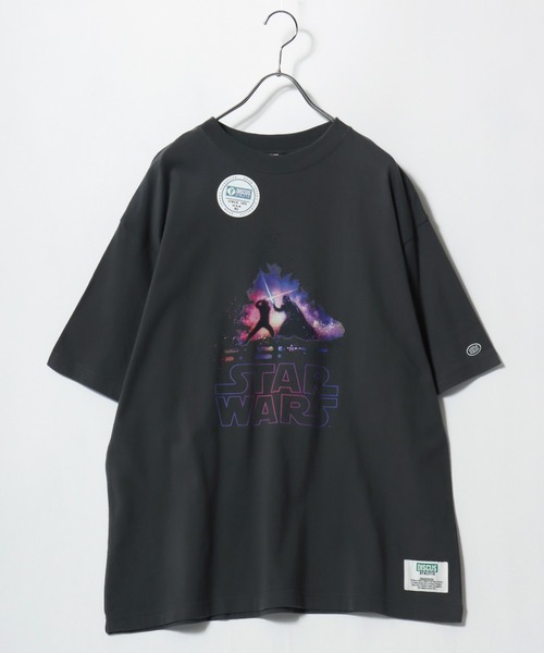 STAR WARS（スターウォーズ）の「2026SS Star Wars×DISCUS/スターウォーズ×ディスカス コラボ プリント半袖Tシャツ（M：ショート丈 L：レギュラー丈）（Tシャツ/カットソー・レディース・ブラック系その他3/ブラック系その他/ブラック系その他2/スミクロ・L/M）」の10枚目の写真