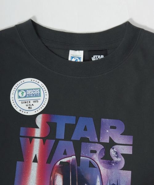 STAR WARS（スターウォーズ）の「2026SS Star Wars×DISCUS/スターウォーズ×ディスカス コラボ プリント半袖Tシャツ（M：ショート丈 L：レギュラー丈）（Tシャツ/カットソー・レディース・ブラック系その他3/ブラック系その他/ブラック系その他2/スミクロ・L/M）」の12枚目の写真