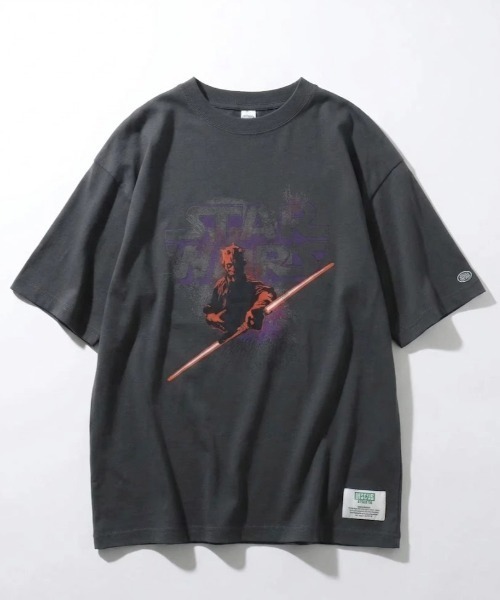 STAR WARS（スターウォーズ）の「2026SS Star Wars×DISCUS/スターウォーズ×ディスカス コラボ プリント半袖Tシャツ（M：ショート丈 L：レギュラー丈）（Tシャツ/カットソー・レディース・ブラック系その他3/ブラック系その他/ブラック系その他2/スミクロ・L/M）」の21枚目の写真
