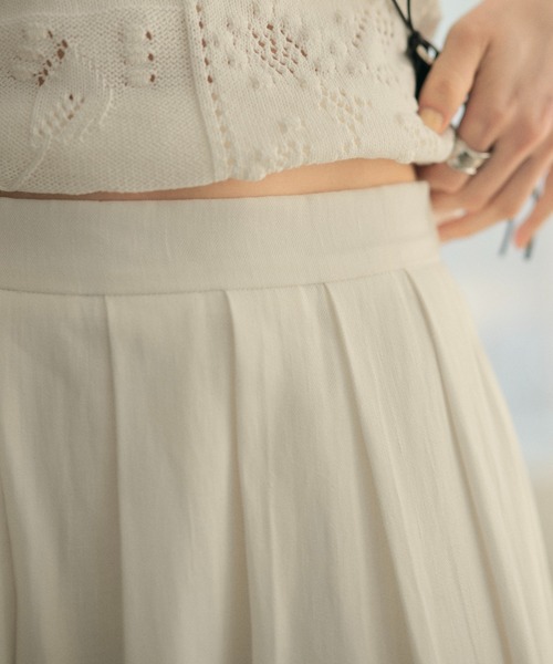 LAULEN(ローレン)の「linen blend balloon long skirt /リネンブレンドバルーンロングスカート(スカート・レディース・ホワイト/ブラック・FREE)」の16枚目の写真