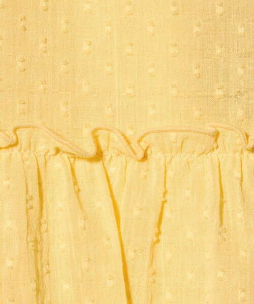 green label relaxing（グリーンレーベルリラクシング）の「ドットフリルワンピース / キッズ 100cm-130cm（ワンピース・キッズ・ライム/イエロー・100cm/110cm/130cm/120cm）」の9枚目の写真