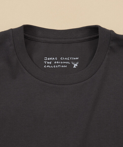 Jonas Claesson(ジョナスクレアッソン)の「JONAS CLAESSON/ジョナス クレアッソン Waking up Short Sleeve Tee/ウェイキングアップ バックプリントTシャツ(Tシャツ/カットソー・メンズ・ブラック/ホワイト/グリーン・MEDIUM/LARGE)」の9枚目の写真