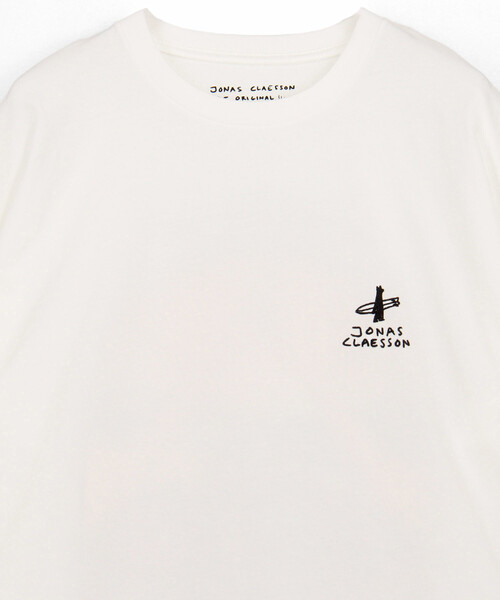 Jonas Claesson(ジョナスクレアッソン)の「JONAS CLAESSON/ジョナス クレアッソン Waking up Short Sleeve Tee/ウェイキングアップ バックプリントTシャツ(Tシャツ/カットソー・メンズ・ブラック/ホワイト/グリーン・MEDIUM/LARGE)」の19枚目の写真