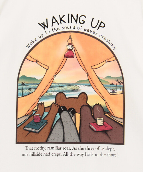 Jonas Claesson(ジョナスクレアッソン)の「JONAS CLAESSON/ジョナス クレアッソン Waking up Short Sleeve Tee/ウェイキングアップ バックプリントTシャツ(Tシャツ/カットソー・メンズ・ブラック/ホワイト/グリーン・MEDIUM/LARGE)」の17枚目の写真