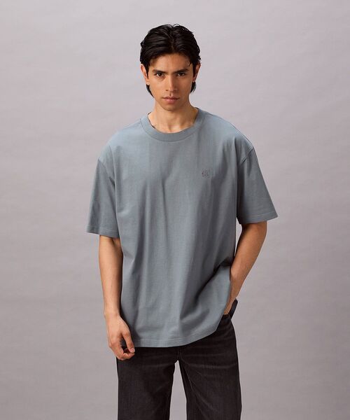 Calvin Klein(カルバン・クライン)の「スタンダード ロゴ Tシャツ(Tシャツ/カットソー・メンズ・ブルー/ブラック/ホワイト・M/L/XL/S)」の16枚目の写真