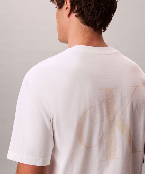 Calvin Klein(カルバン・クライン)の「スタンダード ロゴ Tシャツ(Tシャツ/カットソー・メンズ・ブルー/ブラック/ホワイト・M/L/XL/S)」の5枚目の写真
