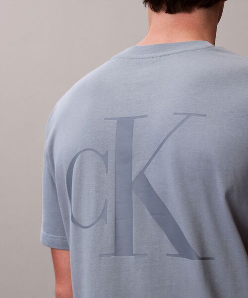 Calvin Klein(カルバン・クライン)の「スタンダード ロゴ Tシャツ(Tシャツ/カットソー・メンズ・ブルー/ブラック/ホワイト・M/L/XL/S)」の11枚目の写真