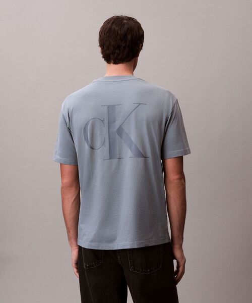 Calvin Klein(カルバン・クライン)の「スタンダード ロゴ Tシャツ(Tシャツ/カットソー・メンズ・ブルー/ブラック/ホワイト・M/L/XL/S)」の12枚目の写真