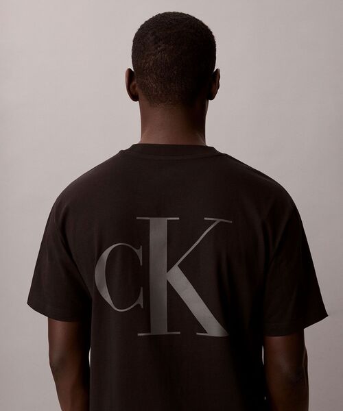 Calvin Klein(カルバン・クライン)の「スタンダード ロゴ Tシャツ(Tシャツ/カットソー・メンズ・ブルー/ブラック/ホワイト・M/L/XL/S)」の1枚目の写真