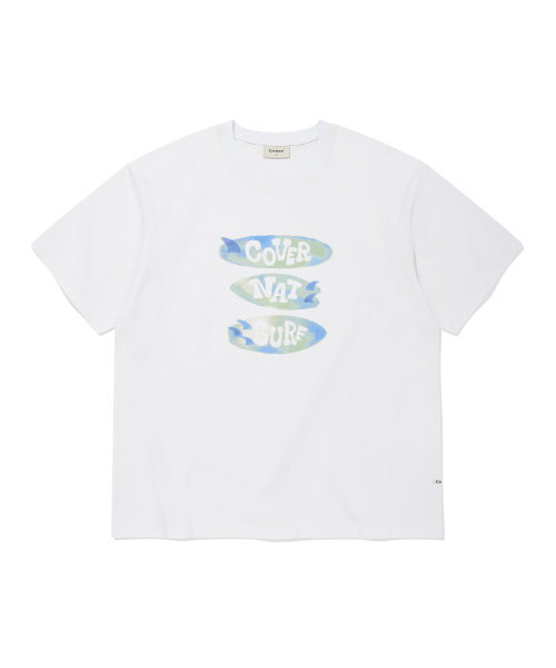 COVERNAT(カバーナット)の「サーフボードグラフィックTシャツホワイト(Tシャツ/カットソー・メンズ・その他・X-SMALL/SMALL/MEDIUM/LARGE/X-LARGE/XX-LARGE)」の2枚目の写真
