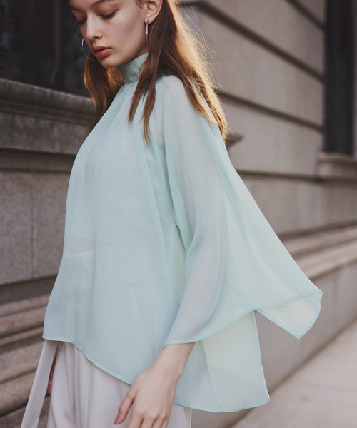 Chiffon flare blouse/シフォンフレアブラウス（シャツ/ブラウス