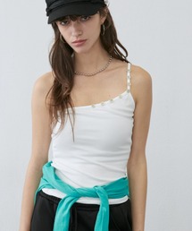 Shell Button One-Shoulder Camisole / シェルボタンワンショルダーキャミソール