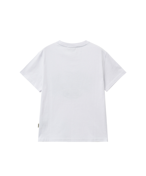 YALE(イェール)の「ウィメンズシアサーカーチェックツートンアーチTシャツ_ホワイト(Tシャツ/カットソー・レディース・その他・SMALL/MEDIUM/LARGE)」の2枚目の写真