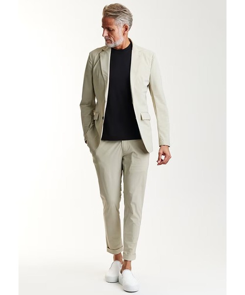 AKM(エイケイエム)の「SWING EASY PANTS (DOUBLE)(その他パンツ・メンズ・ベージュ/ネイビー/ライトグレー/ブラック・MEDIUM)」の1枚目の写真