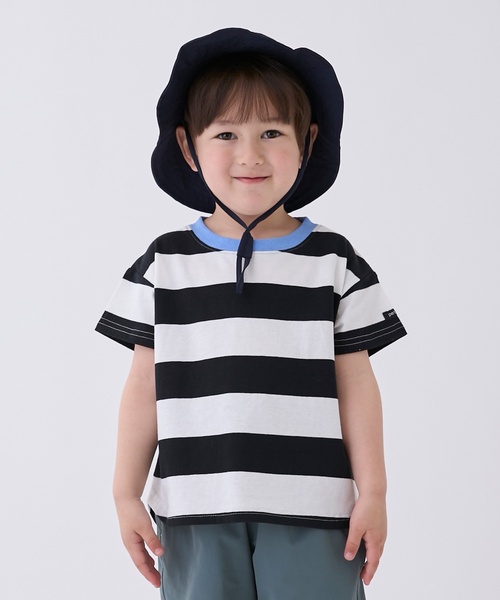 セール】【WEB限定カラーあり/食品防汚】ボーダー半袖Tシャツ（Tシャツ