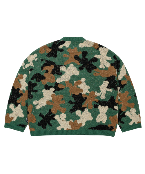 AJOBYAJO（アジョバイアジョ）の「Teddy Bear Camouflage Knit Sweater [KHAKI]（ニット/セーター・メンズ・その他・LARGE/X-LARGE）」の3枚目の写真