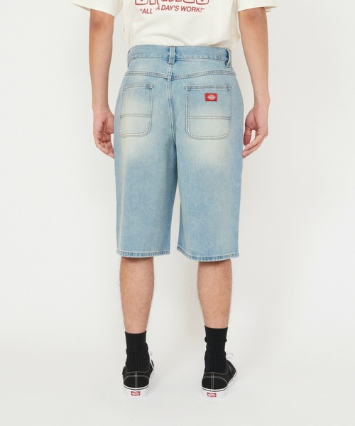 Dickies(ディッキーズ)の「Dickies/ディッキーズ ダーティーウォッシュ デニムショーツ(デニムパンツ・メンズ・ライトインディゴブルー/ブラック系その他・30/32)」の8枚目の写真