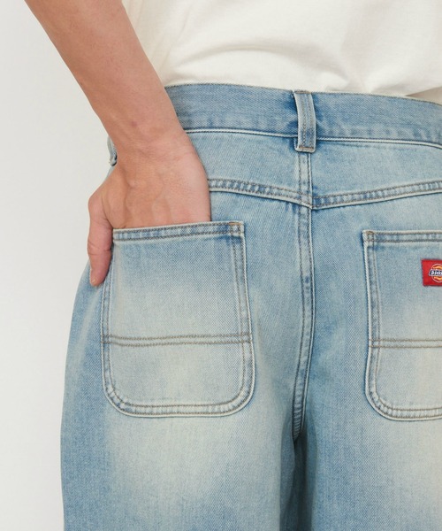 Dickies(ディッキーズ)の「Dickies/ディッキーズ ダーティーウォッシュ デニムショーツ(デニムパンツ・メンズ・ライトインディゴブルー/ブラック系その他・30/32)」の14枚目の写真