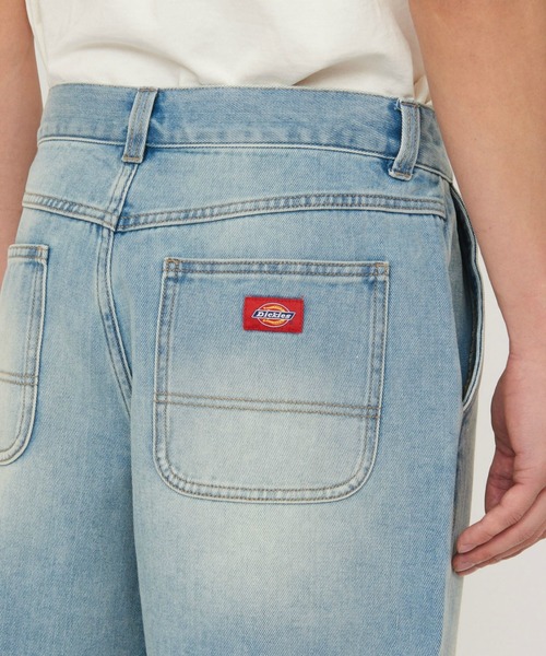 Dickies(ディッキーズ)の「Dickies/ディッキーズ ダーティーウォッシュ デニムショーツ(デニムパンツ・メンズ・ライトインディゴブルー/ブラック系その他・30/32)」の15枚目の写真
