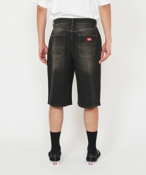 Dickies(ディッキーズ)の「Dickies/ディッキーズ ダーティーウォッシュ デニムショーツ(デニムパンツ・メンズ・ライトインディゴブルー/ブラック系その他・30/32)」の22枚目の写真