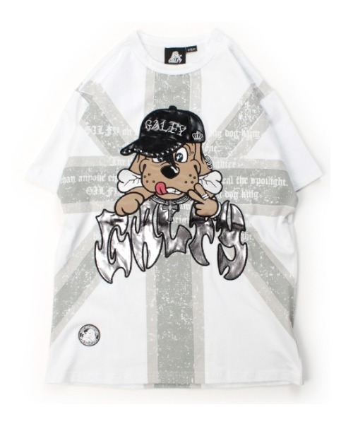 GALFY(ガルフィー)の「【GALFY】UKギャル男TEE / 【ガルフィー】グラフィック半袖Tシャツ(Tシャツ/カットソー・メンズ・ホワイト/ブラック×グレー/ブラック×レッド/ネイビー・L/XL)」の15枚目の写真