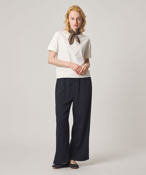 Steven Alan(スティーブンアラン)の「<Steven Alan>バックサテン ジョーゼット イージーパンツ(スラックス・レディース・ライトグレー/ネイビー・S/M)」の6枚目の写真