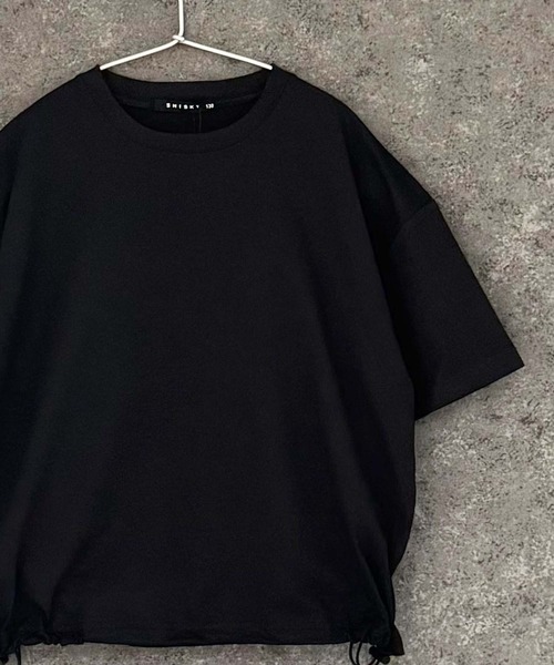 THE CASUAL(カジュアル)の「【マルチファンクション】オーバーサイズ 半袖シャツ(Tシャツ/カットソー・キッズ・チャコール/ベージュ/ブラック/カーキ/オフホワイト・160cm/150cm/140cm/130cm/120cm/110cm)」の7枚目の写真