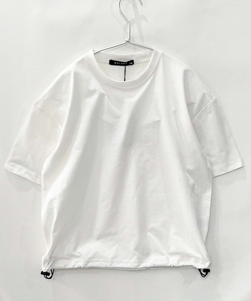 THE CASUAL(カジュアル)の「【マルチファンクション】オーバーサイズ 半袖シャツ(Tシャツ/カットソー・キッズ・チャコール/ベージュ/ブラック/カーキ/オフホワイト・160cm/150cm/140cm/130cm/120cm/110cm)」の11枚目の写真