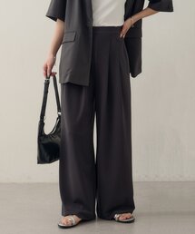 【Noka】カットジョーゼット2タックパンツ