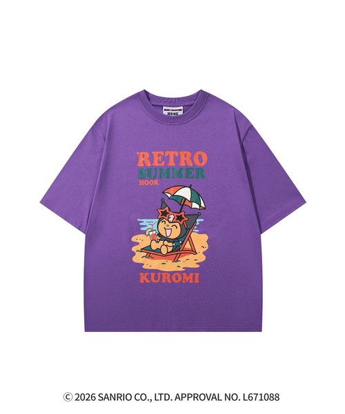 HOOK(フック)の「HOOK -original- サンリオキャラクターズ コラボ プリントTシャツ(Tシャツ/カットソー・メンズ・パープル/ホワイト・L/M/S)」の5枚目の写真