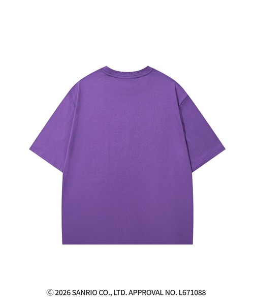 HOOK(フック)の「HOOK -original- サンリオキャラクターズ コラボ プリントTシャツ(Tシャツ/カットソー・メンズ・パープル/ホワイト・L/M/S)」の6枚目の写真
