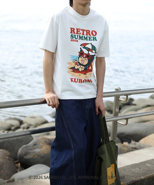 HOOK(フック)の「HOOK -original- サンリオキャラクターズ コラボ プリントTシャツ(Tシャツ/カットソー・メンズ・パープル/ホワイト・L/M/S)」の19枚目の写真