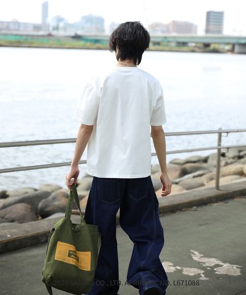 HOOK(フック)の「HOOK -original- サンリオキャラクターズ コラボ プリントTシャツ(Tシャツ/カットソー・メンズ・パープル/ホワイト・L/M/S)」の20枚目の写真