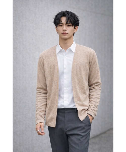 CERCA(チェルカ)の「【Bls】 【ZM】【Bling Leads】パイルスリムカーディガン(カーディガン/ボレロ・メンズ・ブラウン系その他/グレー系その他/モカ・L)」の3枚目の写真