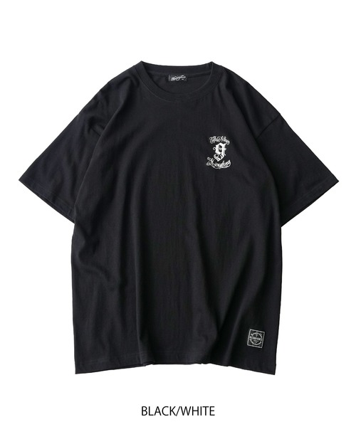 NineMicrophones(ナインマイクロフォンズ)の「EMBROIDERY 9MC Crew TEE(Tシャツ/カットソー・メンズ・スミクロ/ブラック×グレー/ブラック×ホワイト/ホワイト・XX-LARGE/X-LARGE/LARGE/MEDIUM/SMALL)」の15枚目の写真