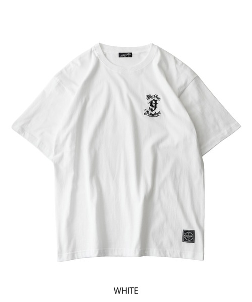 NineMicrophones(ナインマイクロフォンズ)の「EMBROIDERY 9MC Crew TEE(Tシャツ/カットソー・メンズ・スミクロ/ブラック×グレー/ブラック×ホワイト/ホワイト・XX-LARGE/X-LARGE/LARGE/MEDIUM/SMALL)」の14枚目の写真