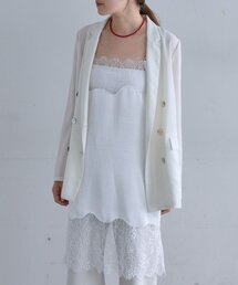 SHENERY（シーナリー）の「サテン×ウェーブレースチュニック（シャツ/ブラウス）」