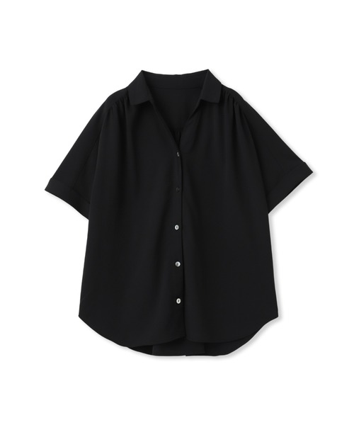 LAUTREAMONT(ロートレアモン)の「【涼・美・楽】スキッパーブラウス(シャツ/ブラウス・レディース・ブラック/ベージュ/ブラウン/ダークネイビー・9号)」の18枚目の写真