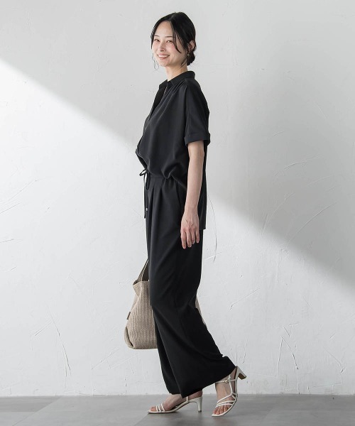 LAUTREAMONT(ロートレアモン)の「【涼・美・楽】スキッパーブラウス(シャツ/ブラウス・レディース・ブラック/ベージュ/ブラウン/ダークネイビー・9号)」の15枚目の写真