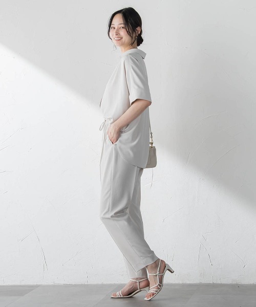 LAUTREAMONT(ロートレアモン)の「【涼・美・楽】スキッパーブラウス(シャツ/ブラウス・レディース・ブラック/ベージュ/ブラウン/ダークネイビー・9号)」の10枚目の写真