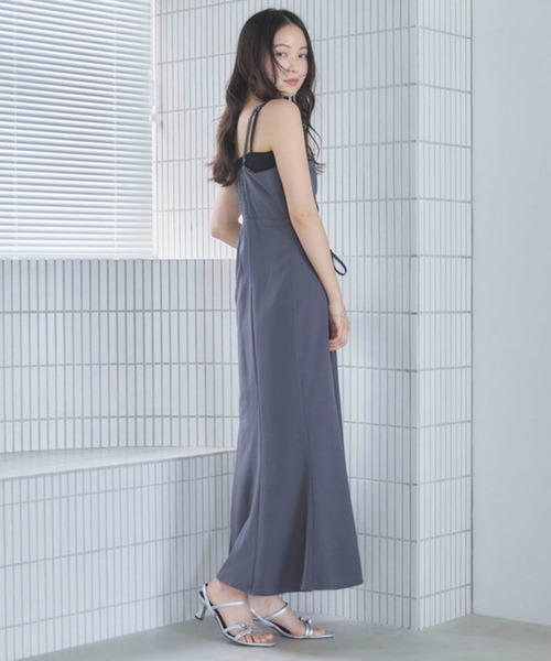 archives(アルシーヴ)の「【ONかわ】ウォッシャブルタックドロストキャミワンピース(ワンピース・レディース・チャコールグレー/ブラック・MEDIUM)」の6枚目の写真