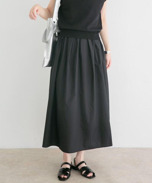 ITEMS URBANRESEARCH(アイテムズ アーバンリサーチ)の「『洗濯可』ポロニットドッキングワンピース(ワンピース・レディース・ブラック/オフホワイト/ブラウン・FREE)」の13枚目の写真